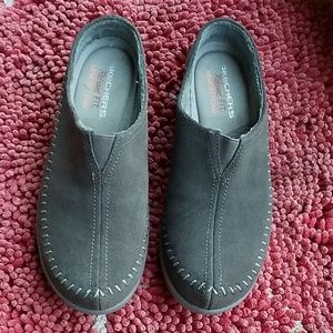 Sketchers Grey Mule Sneakers Worn 1